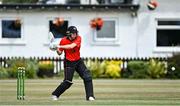 28 July 2022; Gareth Delany of Munster Reds during the Cricket Ireland Inter-Provincial Trophy match between Munster Reds and Northern Knights at Pembroke Cricket Club in Dublin. Photo by Sam Barnes/Sportsfile