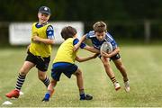 28 July 2022; Tomás Fitzgerald, right, during the Bank of Ireland Leinster Rugby Summer Camp at Kilkenny RFC in Kilkenny. Photo by Harry Murphy/Sportsfile
