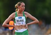 28 July 2022; Hollie Kilroe of Team Ireland after competing in the girls 400m final during day four of the 2022 European Youth Summer Olympic Festival at Banská Bystrica, Slovakia. Photo by Eóin Noonan/Sportsfile