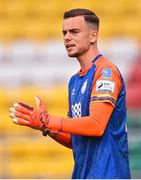 29 July 2022; Shamrock Rovers goalkeeper Leon Pohls during the Extra.ie FAI Cup First Round match between Bangor Celtic and Shamrock Rovers at Tallaght Stadium in Dublin. Photo by Piaras Ó Mídheach/Sportsfile