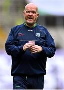 31 July 2022; Fermanagh manager James Daly before the TG4 All-Ireland Ladies Football Junior Championship Final match between Antrim and Fermanagh at Croke Park in Dublin. Photo by Piaras Ó Mídheach/Sportsfile