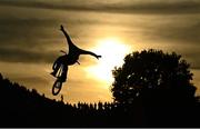 13 August 2022; Timo Schulze of Germany competes in the Cycling BMX Freestyle finals during day 3 of the European Championships 2022 at Olympiaberg in Munich, Germany. Photo by Ben McShane/Sportsfile