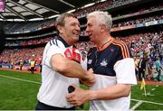 11 August 2013; Cork manager Jimmy Barry Murphy, left, celebrates with selector Ger Cunningham at the end of the game. GAA Hurling All-Ireland Senior Championship, Semi-Final, Dublin v Cork, Croke Park, Dublin. Photo by Sportsfile