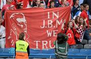 11 August 2013; Cork supporters show their support for Cork manager Jimmy Barry Murphy. GAA Hurling All-Ireland Senior Championship, Semi-Final, Dublin v Cork, Croke Park, Dublin. Picture credit: Oliver McVeigh / SPORTSFILE