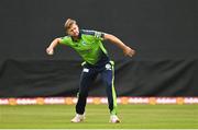 15 August 2022; Barry McCarthy of Ireland during the Men's T20 International match between Ireland and Afghanistan at Stormont in Belfast. Photo by Ramsey Cardy/Sportsfile