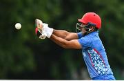 15 August 2022; Najibullah Zadran of Afghanistan during the Men's T20 International match between Ireland and Afghanistan at Stormont in Belfast. Photo by Ramsey Cardy/Sportsfile