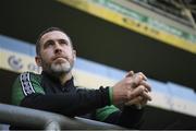 17 August 2022; Manager Stephen Bradley watches on during a Shamrock Rovers training session at Groupama Aréna in Budapest, Hungary. Photo by Alex Nicodim/Sportsfile