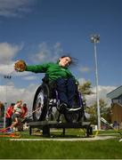 20 August 2022; Alex Donnellan taking part in the discuss event during the IWA Sport Para Athletics South East Games at RSC in Waterford. Photo by Eóin Noonan/Sportsfile