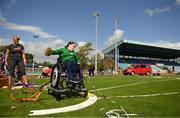 20 August 2022; Alex Donnellan taking part in the discuss event during the IWA Sport Para Athletics South East Games at RSC in Waterford. Photo by Eóin Noonan/Sportsfile