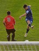 26 August 2022; James Clarke of Bohemians in action against Gareth Matthews of Lucan United during the Extra.ie FAI Cup second round match between Lucan United and Bohemians at Dalymount Park in Dublin. Photo by Seb Daly/Sportsfile