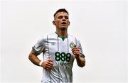 28 August 2022; Andy Lyons of Shamrock Rovers during the Extra.ie FAI Cup second round match between Drogheda United and Shamrock Rovers at Head in the Game Park in Drogheda, Louth. Photo by Ben McShane/Sportsfile