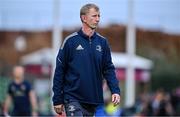 2 September 2022; Leinster head coach Leo Cullen before the pre-season friendly match between Harlequins and Leinster at Twickenham Stoop in London, England. Photo by Brendan Moran/Sportsfile