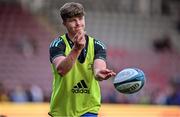 2 September 2022; Matthew Lynch of Leinster warm-up before the pre-season friendly match between Harlequins and Leinster at Twickenham Stoop in London, England. Photo by Brendan Moran/Sportsfile