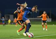 6 September 2022; Tamara Morávková of Slovakia and Denise O'Sullivan of Republic of Ireland during the FIFA Women's World Cup 2023 Qualifier match between Slovakia and Republic of Ireland at National Training Centre in Senec, Slovakia. Photo by Stephen McCarthy/Sportsfile