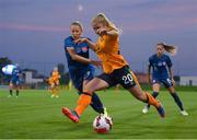 6 September 2022; Ellen Molloy of Republic of Ireland and Andrea Horvathova of Slovakia during the FIFA Women's World Cup 2023 Qualifier match between Slovakia and Republic of Ireland at National Training Centre in Senec, Slovakia. Photo by Stephen McCarthy/Sportsfile