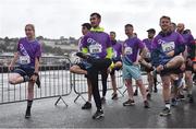6 September 2022; Runners warm-up before the Grant Thornton Corporate 5K Challenge at Kennedy Quay in Cork. Photo by Sam Barnes/Sportsfile
