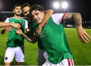 9 September 2022; Ruairi Keating of Cork City celebrates after scoring his side's second goal a penalty during the SSE Airtricity League First Division match between Waterford and Cork City at RSC in Waterford. Photo by Michael P Ryan/Sportsfile