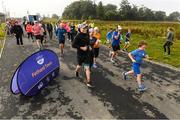 10 September 2022; Participants at the start of the parkrun Ireland in partnership with Vhi, added a new parkrun at Fethard Town Park, Tipperary, on Saturday, 10th of September. parkruns take place over a 5km course weekly, are free to enter and are open to all ages and abilities, providing a fun and safe environment to enjoy exercise. To register for a parkrun near you visit www.parkrun.ie. Photo by Matt Browne/Sportsfile