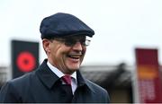 11 September 2022; Trainer Aidan O'Brien after sending out Kyprios to win the Comer Group International Irish St Leger on day two of the Longines Irish Champions Weekend at The Curragh Racecourse in Kildare. Photo by Seb Daly/Sportsfile