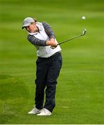 22 September 2022; Liz Young of England plays a shot from the first fairway during round one of the KPMG Women's Irish Open Golf Championship at Dromoland Castle in Clare. Photo by Brendan Moran/Sportsfile