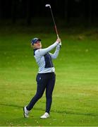 22 September 2022; Manon De Roey of Belgium watches her shot on the first fairway during round one of the KPMG Women's Irish Open Golf Championship at Dromoland Castle in Clare. Photo by Brendan Moran/Sportsfile