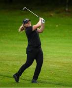 22 September 2022; Caroline Hedwall of Sweden watches her shot on the first fairway during round one of the KPMG Women's Irish Open Golf Championship at Dromoland Castle in Clare. Photo by Brendan Moran/Sportsfile