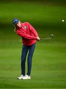 22 September 2022; Olivia Costello of Ireland chips on to the first green during round one of the KPMG Women's Irish Open Golf Championship at Dromoland Castle in Clare. Photo by Brendan Moran/Sportsfile