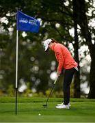 22 September 2022; Leona Maguire of Ireland putts on the first green during round one of the KPMG Women's Irish Open Golf Championship at Dromoland Castle in Clare. Photo by Brendan Moran/Sportsfile