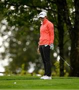 22 September 2022; Leona Maguire of Ireland reacts to a chip on the first green during round one of the KPMG Women's Irish Open Golf Championship at Dromoland Castle in Clare. Photo by Brendan Moran/Sportsfile