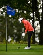 22 September 2022; Leona Maguire of Ireland putts on the first green during round one of the KPMG Women's Irish Open Golf Championship at Dromoland Castle in Clare. Photo by Brendan Moran/Sportsfile