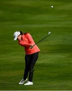 22 September 2022; Leona Maguire of Ireland plays a shot from the first fairway during round one of the KPMG Women's Irish Open Golf Championship at Dromoland Castle in Clare. Photo by Brendan Moran/Sportsfile