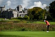 22 September 2022; Leona Maguire of Ireland putts on the 10th green during round one of the KPMG Women's Irish Open Golf Championship at Dromoland Castle in Clare. Photo by Brendan Moran/Sportsfile