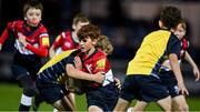 23 September 2022; Action between Clondalkin RFC and Old Wesley RFC during the Half-time Minis at the United Rugby Championship match between Leinster and Benetton at RDS Arena in Dublin. Photo by Brendan Moran/Sportsfile