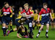 23 September 2022; Action between Clondalkin RFC and Old Wesley RFC during the Half-time Minis at the United Rugby Championship match between Leinster and Benetton at RDS Arena in Dublin. Photo by Brendan Moran/Sportsfile