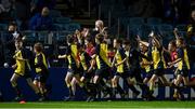 23 September 2022; Action between Clondalkin RFC and Old Wesley RFC during the Half-time Minis at the United Rugby Championship match between Leinster and Benetton at RDS Arena in Dublin. Photo by Brendan Moran/Sportsfile