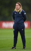 4 October 2022; Kit and equipment manager Orla Haran during a Republic of Ireland Women training session at the FAI National Training Centre in Abbotstown, Dublin. Photo by Stephen McCarthy/Sportsfile