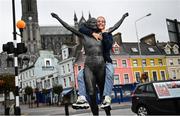 6 October 2022; Ireland Women's National Team midfielder Lily Agg on a visit to her hometown in Cobh, Cork. Photo by David Fitzgerald/Sportsfile