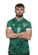 8 October 2022; Nathan Broderick poses during Republic of Ireland Amateur squad portrait session at AUL Complex in Dublin. Photo by Stephen McCarthy/Sportsfile