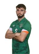 8 October 2022; Nathan Broderick poses during Republic of Ireland Amateur squad portrait session at AUL Complex in Dublin. Photo by Stephen McCarthy/Sportsfile