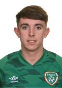 8 October 2022; Eoin Murphy poses during Republic of Ireland Amateur squad portrait session at AUL Complex in Dublin. Photo by Stephen McCarthy/Sportsfile