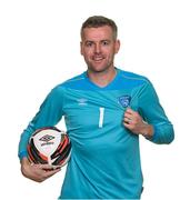 8 October 2022; Goalkeeper Brendan O'Connell poses during Republic of Ireland Amateur squad portrait session at AUL Complex in Dublin. Photo by Stephen McCarthy/Sportsfile