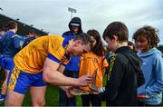 9 October 2022; Liam Rushe of Na Fianna signs autographs for supporters after the Go Ahead Dublin County Senior Club Hurling Championship Semi-Final match between Cuala and Na Fianna at Parnell Park in Dublin. Photo by Ben McShane/Sportsfile