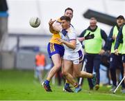 16 October 2022; Shane Walsh of Kilmacud Crokes in action against Glen O’Reilly of Na Fianna during the Dublin County Senior Club Championship Football Final match between Kilmacud Crokes and Na Fianna at Parnell Park in Dublin. Photo by Daire Brennan/Sportsfile