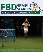 16 October 2022; Upperchurch-Drombane captain Ailbe O'Donoghue leads his team out before the Tipperary County Senior Football Championship Final match between Clonmel Commercials and Upperchurch-Drombane at FBD Semple Stadium in Thurles, Tipperary. Photo by Michael P Ryan/Sportsfile