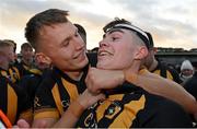 23 October 2022; Rian O'Neill, left, and Caolan Finnegan of Crossmaglen Rangers celebrate after the Armagh County Senior Club Football Championship Final match between Crossmaglen Rangers and Granemore at Athletic Grounds in Armagh. Photo by Ramsey Cardy/Sportsfile