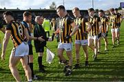 23 October 2022; The Crossmaglen Rangers team shake hands with referee Shane Murphy and his team of officials before the Armagh County Senior Club Football Championship Final match between Crossmaglen Rangers and Granemore at Athletic Grounds in Armagh. Photo by Ramsey Cardy/Sportsfile