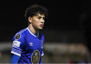 26 October 2022; Phoenix Patterson of Waterford during the SSE Airtricity League First Division play-off semi-final first leg match between Treaty United and Waterford at Markets Field in Limerick. Photo by Seb Daly/Sportsfile