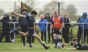 2 November 2022; Oisin Hade of North Midlands during the Shane Horgan Cup round two match between North East and North Midlands at Longford RFC in Longford. Photo by Matt Browne/Sportsfile