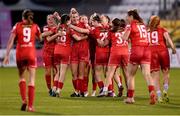 6 November 2022; Shelbourne players celebrate after the EVOKE.ie FAI Women's Cup Final match between Shelbourne and Athlone Town at Tallaght Stadium in Dublin. Photo by Stephen McCarthy/Sportsfile