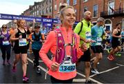 30 October 2022; Maoliosa Bradley from Dublin competes in the 2022 Irish Life Dublin Marathon. 25,000 runners took to the Fitzwilliam Square start line to participate in the 41st running of the Dublin Marathon after a two-year absence. Photo by Sam Barnes/Sportsfile